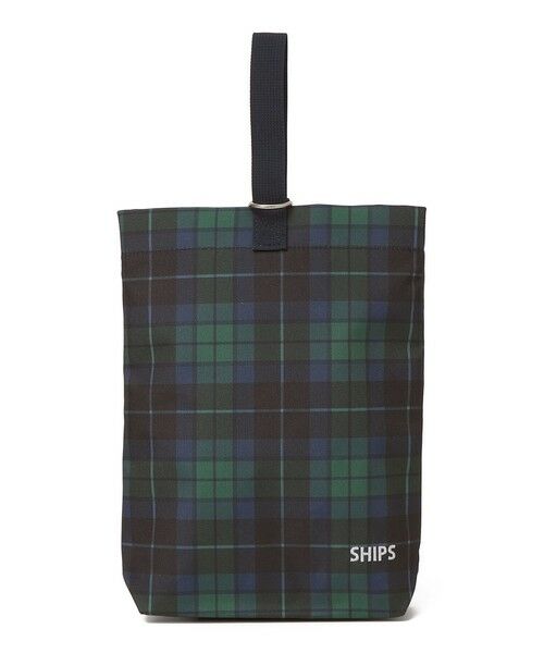 SHIPS / シップス その他小物 | SHIPS KIDS:オリジナル タータンチェック シューズ バッグ（ネイビー）