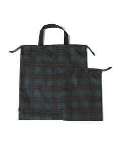 SHIPS / シップス エコバッグ | SHIPS KIDS:オリジナル タータンチェック 巾着 バッグ 2点セット