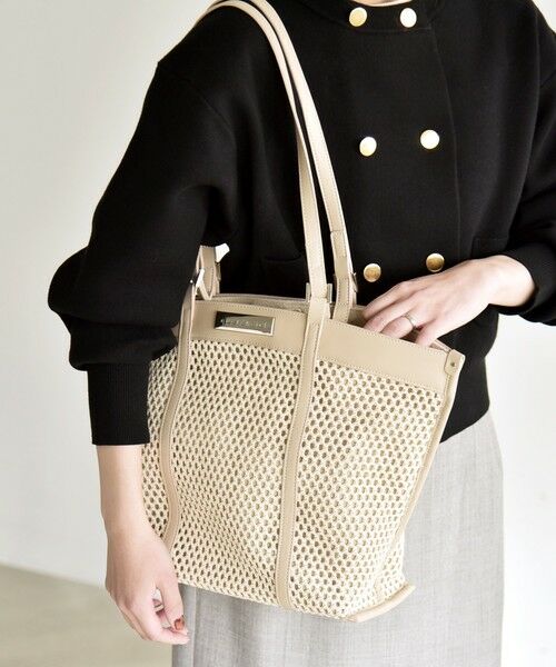 SHIPS / シップス トートバッグ | 《予約》quaranciel: 2way ハンドル メッシュ トートバッグ | 詳細2