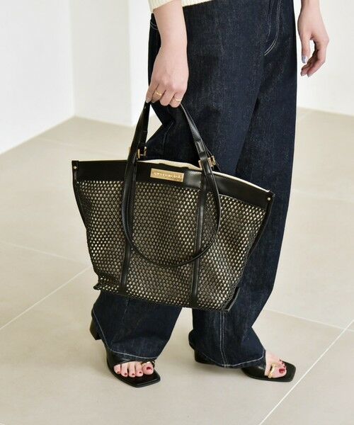 SHIPS / シップス トートバッグ | 《予約》quaranciel: 2way ハンドル メッシュ トートバッグ | 詳細10