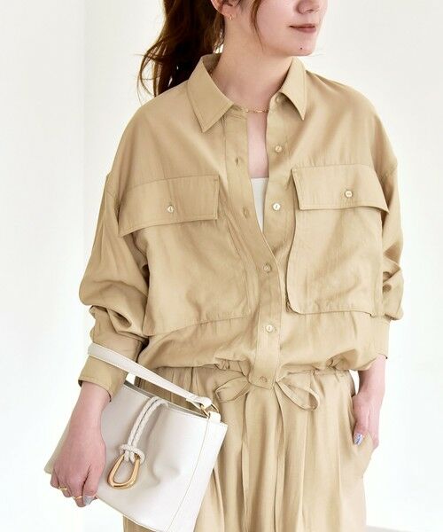 SHIPS / シップス シャツ・ブラウス | quaranciel:〈洗濯機可能〉ドロスト コンパクト ポケット レギュラー シャツ | 詳細11