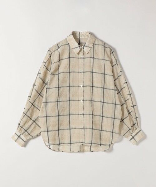 SHIPS / シップス シャツ・ブラウス | quaranciel:〈手洗い可能〉シアー チェック ドルマン ビッグ レギュラー シャツ | 詳細11