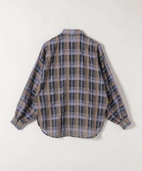 SHIPS / シップス シャツ・ブラウス | quaranciel:〈手洗い可能〉シアー チェック ドルマン ビッグ レギュラー シャツ | 詳細24