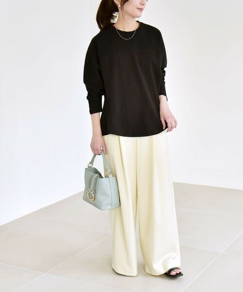 SHIPS / シップス カットソー | 《予約》quaranciel:〈洗濯機可能〉カットジョーゼット ドッキング フレア プルオーバー | 詳細1