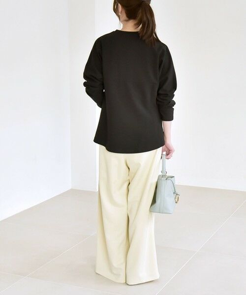 SHIPS / シップス カットソー | 《予約》quaranciel:〈洗濯機可能〉カットジョーゼット ドッキング フレア プルオーバー | 詳細2