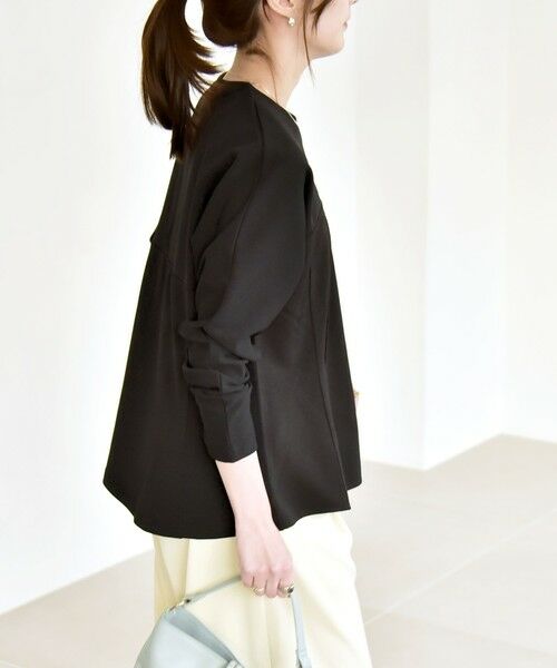 SHIPS / シップス カットソー | 《予約》quaranciel:〈洗濯機可能〉カットジョーゼット ドッキング フレア プルオーバー | 詳細6