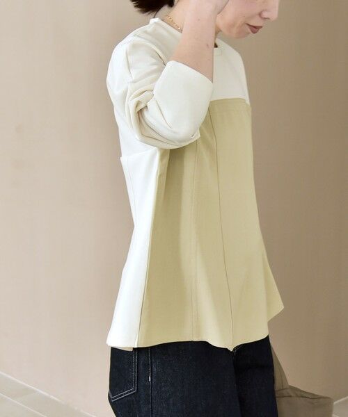 SHIPS / シップス カットソー | 《予約》quaranciel:〈洗濯機可能〉カットジョーゼット ドッキング フレア プルオーバー | 詳細18