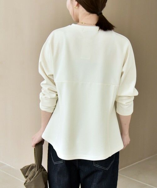 SHIPS / シップス カットソー | 《予約》quaranciel:〈洗濯機可能〉カットジョーゼット ドッキング フレア プルオーバー | 詳細19