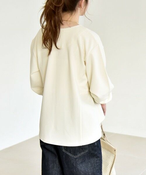 SHIPS / シップス カーディガン・ボレロ | quaranciel:〈洗濯機可能〉カットジョーゼット Vネック ジップ カーディガン | 詳細28