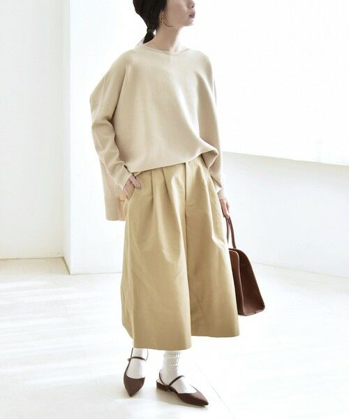 SHIPS / シップス ショート・ハーフ・半端丈パンツ | 《予約》quaranciel:〈洗濯機可能〉タック キュロット パンツ | 詳細1