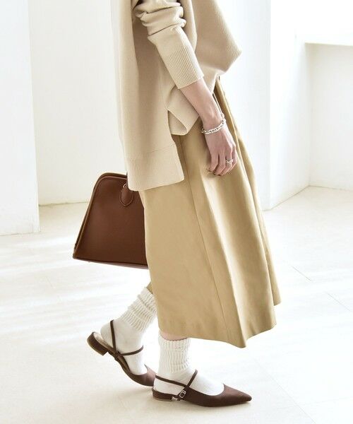 SHIPS / シップス ショート・ハーフ・半端丈パンツ | 《予約》quaranciel:〈洗濯機可能〉タック キュロット パンツ | 詳細6