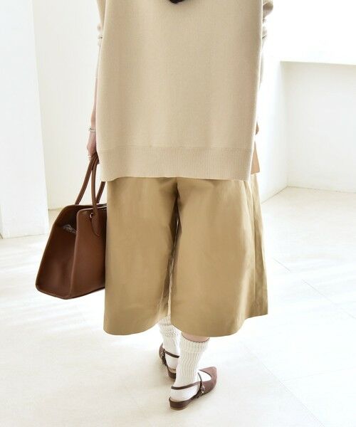 SHIPS / シップス ショート・ハーフ・半端丈パンツ | 《予約》quaranciel:〈洗濯機可能〉タック キュロット パンツ | 詳細7
