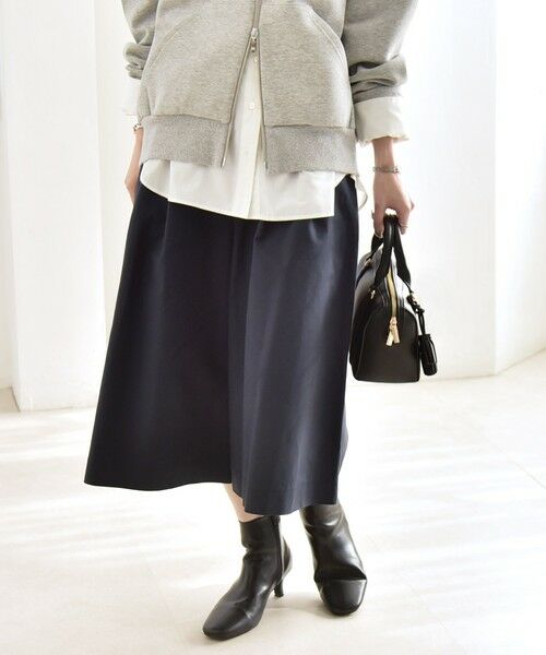 SHIPS / シップス ショート・ハーフ・半端丈パンツ | 《予約》quaranciel:〈洗濯機可能〉タック キュロット パンツ | 詳細13