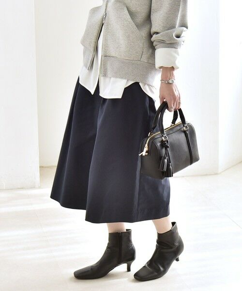 SHIPS / シップス ショート・ハーフ・半端丈パンツ | 《予約》quaranciel:〈洗濯機可能〉タック キュロット パンツ | 詳細14