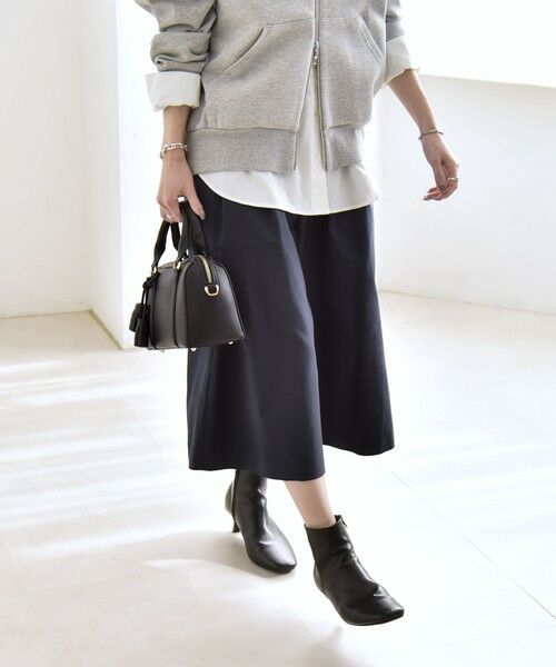 SHIPS / シップス ショート・ハーフ・半端丈パンツ | 《予約》quaranciel:〈洗濯機可能〉タック キュロット パンツ | 詳細17