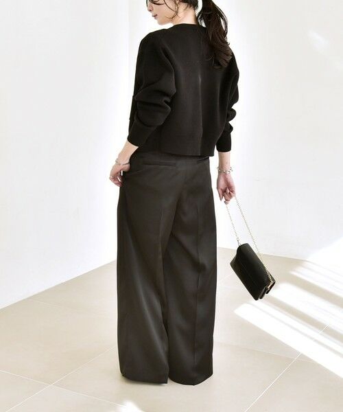 SHIPS / シップス その他パンツ | quaranciel:〈手洗い可能〉サテン ワイド ストレート スラックス | 詳細14