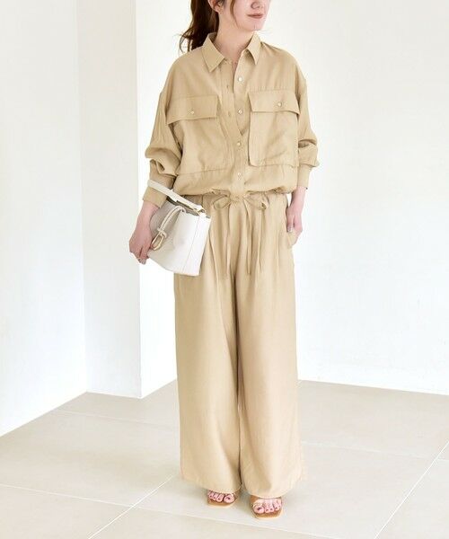 SHIPS / シップス その他パンツ | quaranciel:〈洗濯機可能〉タック ワイド イージー パンツ | 詳細12