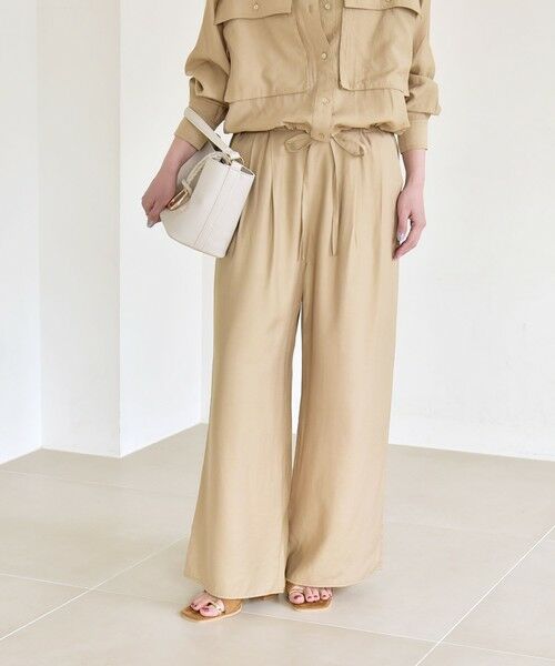 SHIPS / シップス その他パンツ | quaranciel:〈洗濯機可能〉タック ワイド イージー パンツ | 詳細13