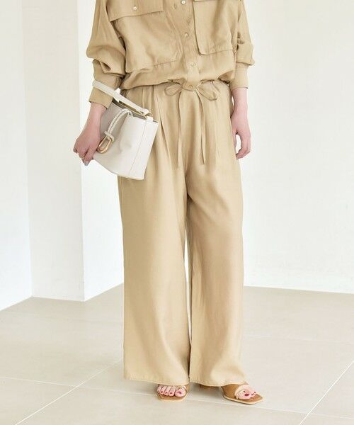 SHIPS / シップス その他パンツ | quaranciel:〈洗濯機可能〉タック ワイド イージー パンツ | 詳細14