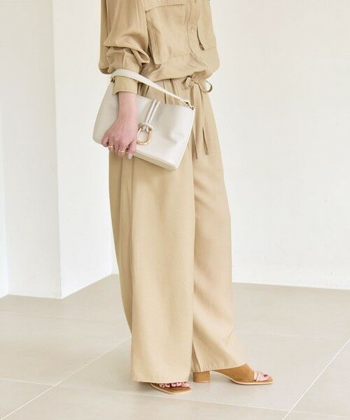 SHIPS / シップス その他パンツ | quaranciel:〈洗濯機可能〉タック ワイド イージー パンツ | 詳細15