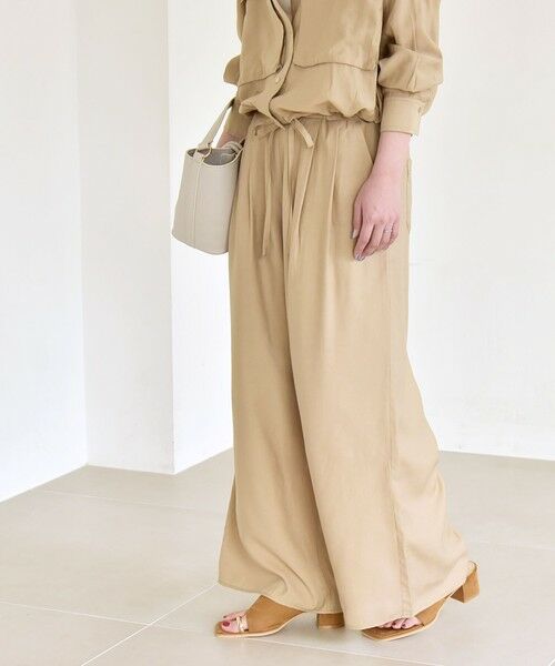 SHIPS / シップス その他パンツ | quaranciel:〈洗濯機可能〉タック ワイド イージー パンツ | 詳細17