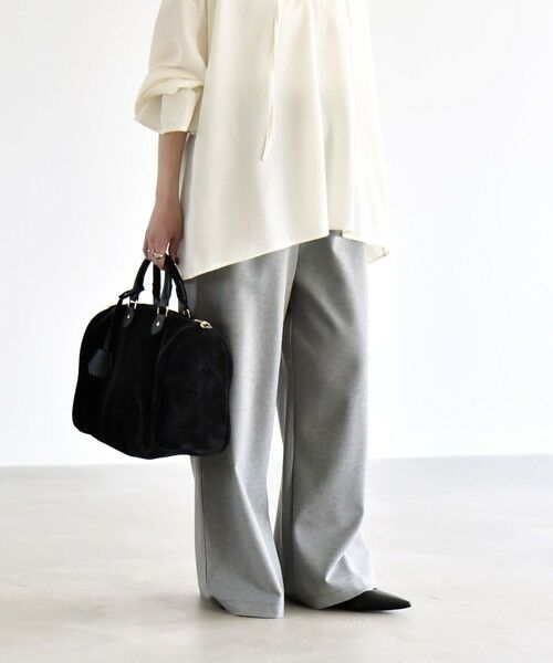 SHIPS / シップス ショート・ハーフ・半端丈パンツ | quaranciel:〈洗濯機可能〉ライト ポンチ ロゴ刺繍 スウェット パンツ | 詳細12