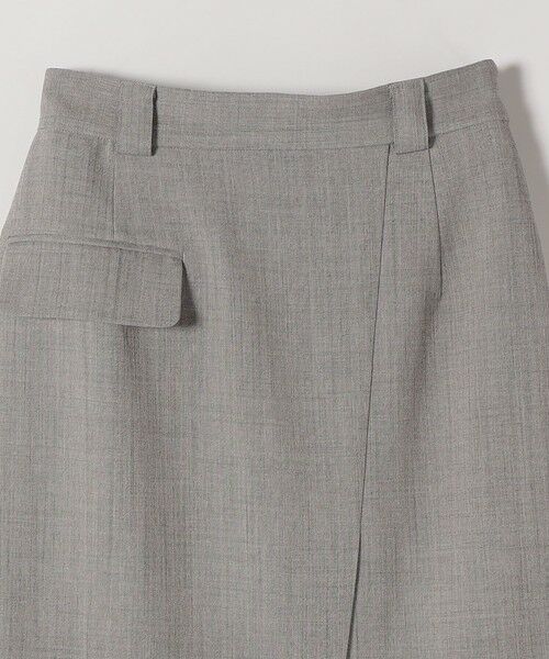 SHIPS / シップス ロング・マキシ丈スカート | quaranciel:〈手洗い可能〉ウーステッド Iライン スリット スカート（セットアップ対応） | 詳細15