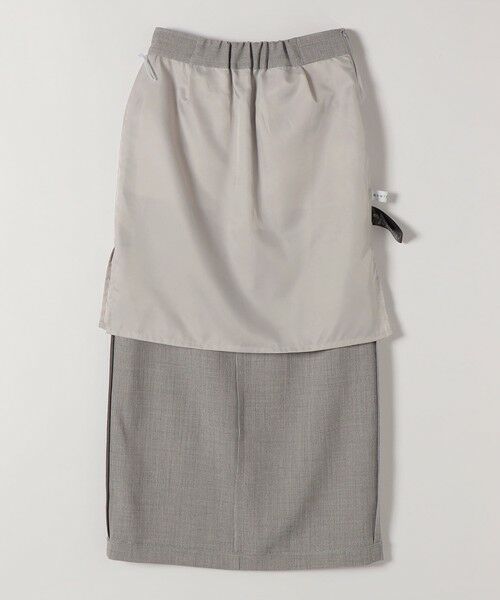 SHIPS / シップス ロング・マキシ丈スカート | quaranciel:〈手洗い可能〉ウーステッド Iライン スリット スカート（セットアップ対応） | 詳細20