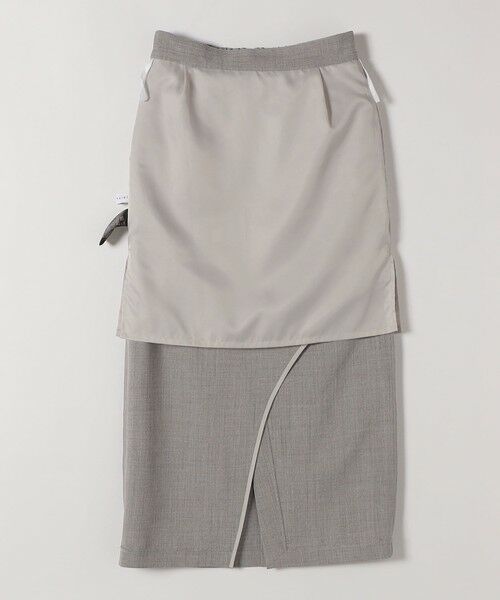 SHIPS / シップス ロング・マキシ丈スカート | quaranciel:〈手洗い可能〉ウーステッド Iライン スリット スカート（セットアップ対応） | 詳細21