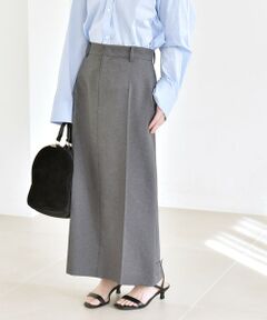 SHIPS / シップス ロング・マキシ丈スカート | 《予約》quaranciel :〈洗濯機可能〉ベルト デザイン Iライン ロング スカート