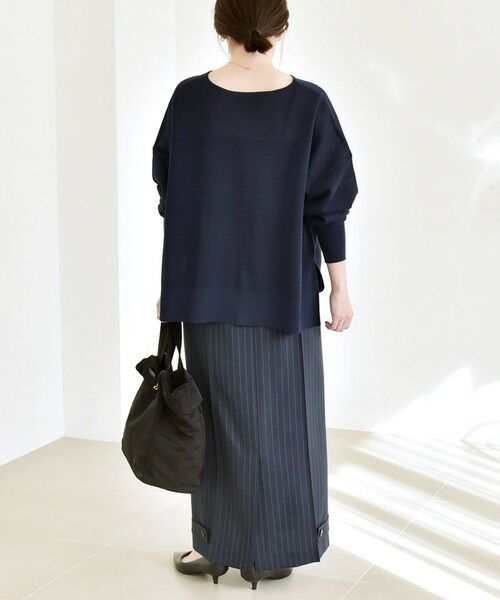 SHIPS / シップス ロング・マキシ丈スカート | 《予約》quaranciel :〈洗濯機可能〉ベルト デザイン Iライン ロング スカート | 詳細7