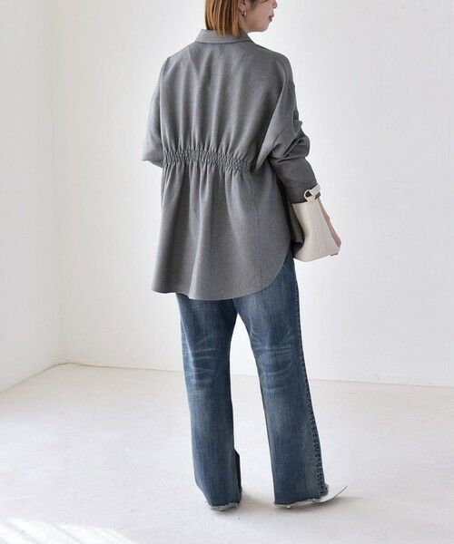 SHIPS / シップス サロペット・オールインワン | quaranciel:〈洗濯機可能〉ギャザー シャツ & イージー パンツ セットアップ | 詳細13