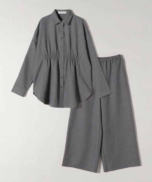 SHIPS / シップス サロペット・オールインワン | quaranciel:〈洗濯機可能〉ギャザー シャツ & イージー パンツ セットアップ | 詳細20