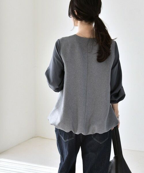 SHIPS / シップス ロング・マキシ丈ワンピース | quaranciel:〈洗濯機可能〉Vネック ブラウス & Iライン スカート セットアップ | 詳細24