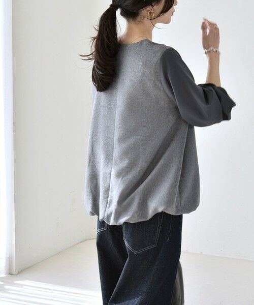 SHIPS / シップス ロング・マキシ丈ワンピース | quaranciel:〈洗濯機可能〉Vネック ブラウス & Iライン スカート セットアップ | 詳細25