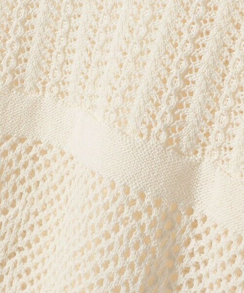 SHIPS / シップス ニット・セーター | quaranciel:〈手洗い可能〉透かし編み スキッパー ニット プルオーバー | 詳細9