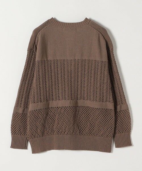 SHIPS / シップス ニット・セーター | 《予約》quaranciel:〈手洗い可能〉レース × メッシュ編み スキッパー ニット プルオーバー | 詳細23