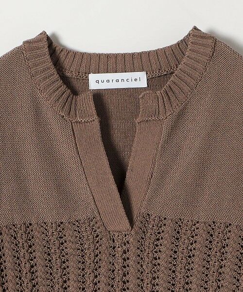 SHIPS / シップス ニット・セーター | 《予約》quaranciel:〈手洗い可能〉レース × メッシュ編み スキッパー ニット プルオーバー | 詳細24