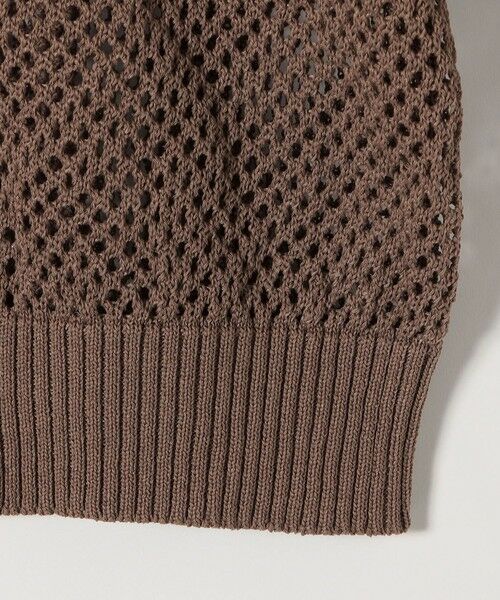 SHIPS / シップス ニット・セーター | 《予約》quaranciel:〈手洗い可能〉レース × メッシュ編み スキッパー ニット プルオーバー | 詳細26