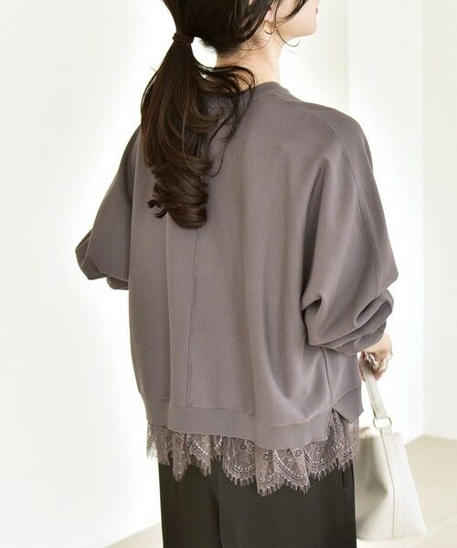 SHIPS / シップス ニット・セーター | quaranciel:〈手洗い可能〉レースヘム ドルマン ニット プルオーバー | 詳細17