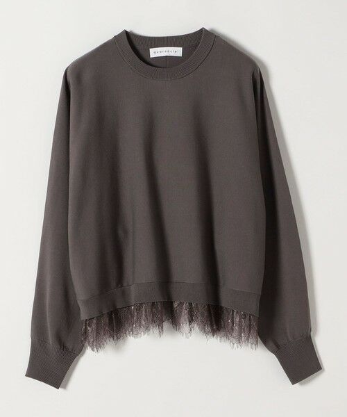 SHIPS / シップス ニット・セーター | 《予約》quaranciel:〈手洗い可能〉レース ドッキング ドルマン ニット プルオーバー | 詳細10