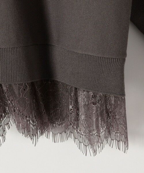 SHIPS / シップス ニット・セーター | quaranciel:〈手洗い可能〉レースヘム ドルマン ニット プルオーバー | 詳細23