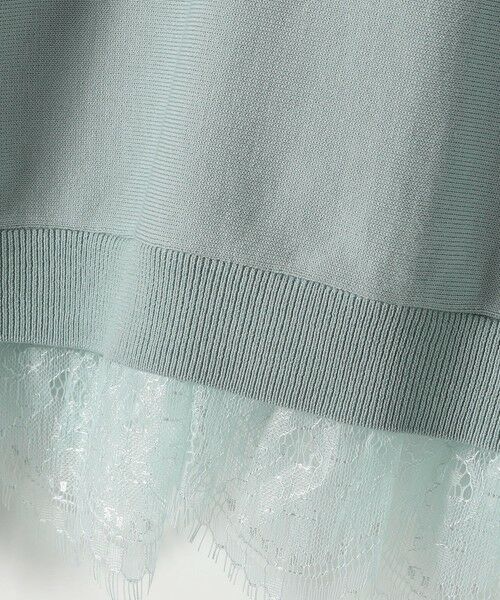 SHIPS / シップス ニット・セーター | 《予約》quaranciel:〈手洗い可能〉レース ドッキング ドルマン ニット プルオーバー | 詳細29