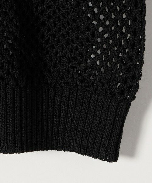 SHIPS / シップス カーディガン・ボレロ | 《予約》quaranciel:〈手洗い可能〉レース × メッシュ編み ポロ ニット カーディガン | 詳細25
