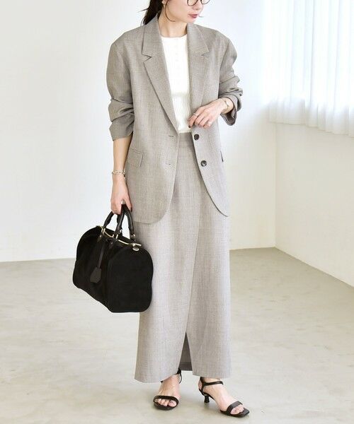 SHIPS / シップス テーラードジャケット | 《予約》quaranciel:〈手洗い可能〉ウーステッド テーラード ボタン ジャケット | 詳細1