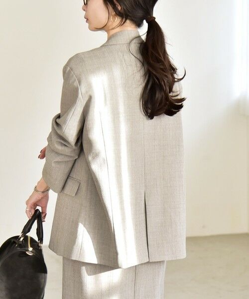 SHIPS / シップス テーラードジャケット | 《予約》quaranciel:〈手洗い可能〉ウーステッド テーラード ボタン ジャケット | 詳細4