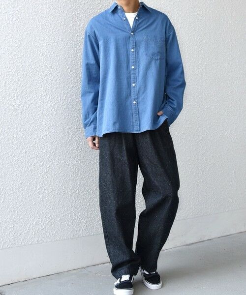 SHIPS / シップス シャツ・ブラウス | SHIPS any: 3.5oz スーパーライト デニム スナップ ボタン リラックス シャツ◆ | 詳細6