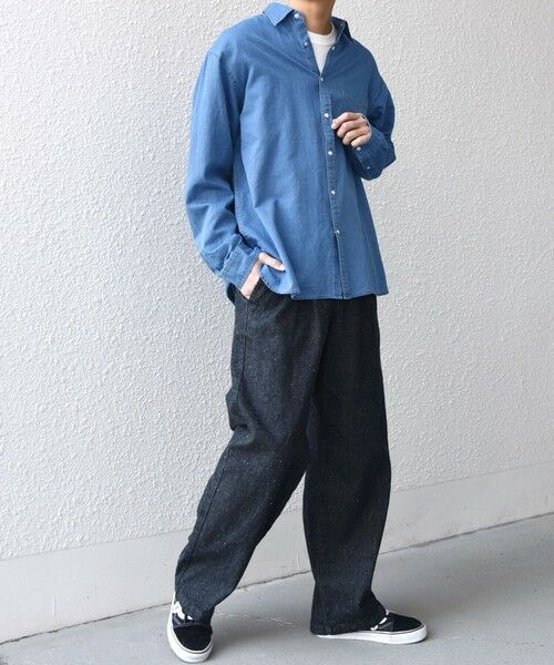 SHIPS / シップス シャツ・ブラウス | SHIPS any: 3.5oz スーパーライト デニム スナップ ボタン リラックス シャツ◆ | 詳細7