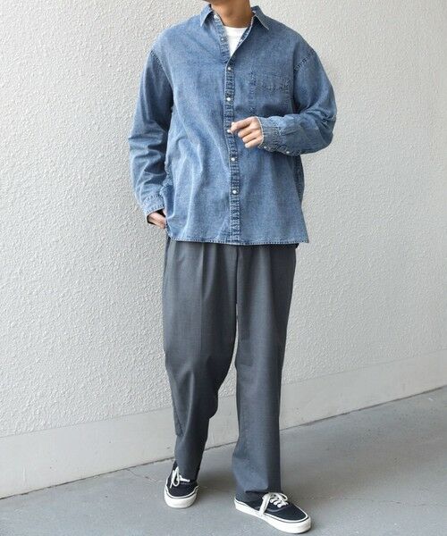 SHIPS / シップス シャツ・ブラウス | SHIPS any: 3.5oz スーパーライト デニム スナップ ボタン リラックス シャツ◆ | 詳細11