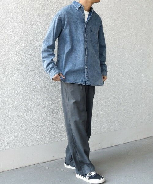 SHIPS / シップス シャツ・ブラウス | SHIPS any: 3.5oz スーパーライト デニム スナップ ボタン リラックス シャツ◆ | 詳細12